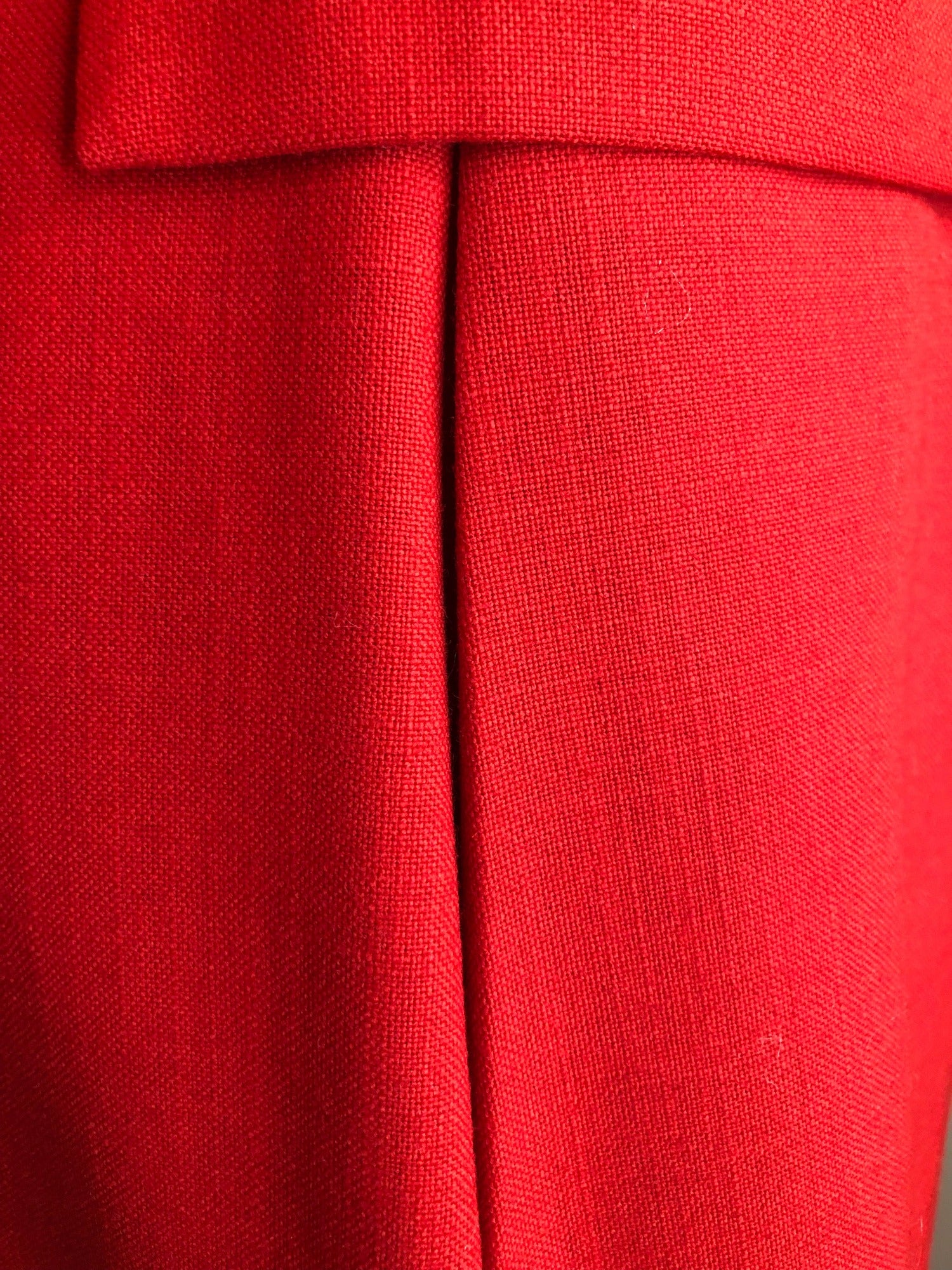 womens  vintage  Urban Village Vintage  urban village  Red  pockets  made in england  long sleeves  long sleeve  long length coat  long length  long coat  Julius London  Jacket  collared  70s  1970s  10