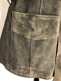 womens  western  waist tie belt  vintage  Urban Village Vintage  tie belt  Suede Jacket  Suede  shirt  Jacket  dagger collar  brown  70s  1970s  12