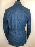 vintage  Urban Village Vintage  urban village  Shirt  shacket  rappers  press stud  mens  medium  m  Jacket  Huggers  denim style  denim shirt  denim  button fastening  blue  belted  70s  1970s