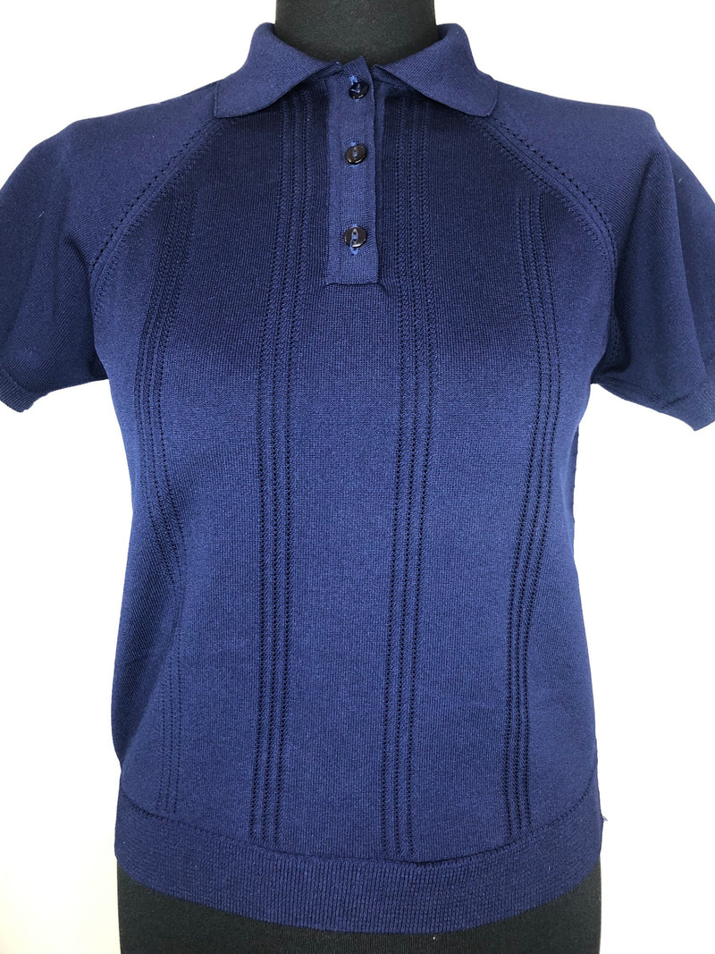 womens  vintage  Urban Village Vintage  urban village  Traquair of Scotland  polo top  polo  patterned  MOD  midi dress  knitwear  knitted  knit  blue  60s  1960s  10