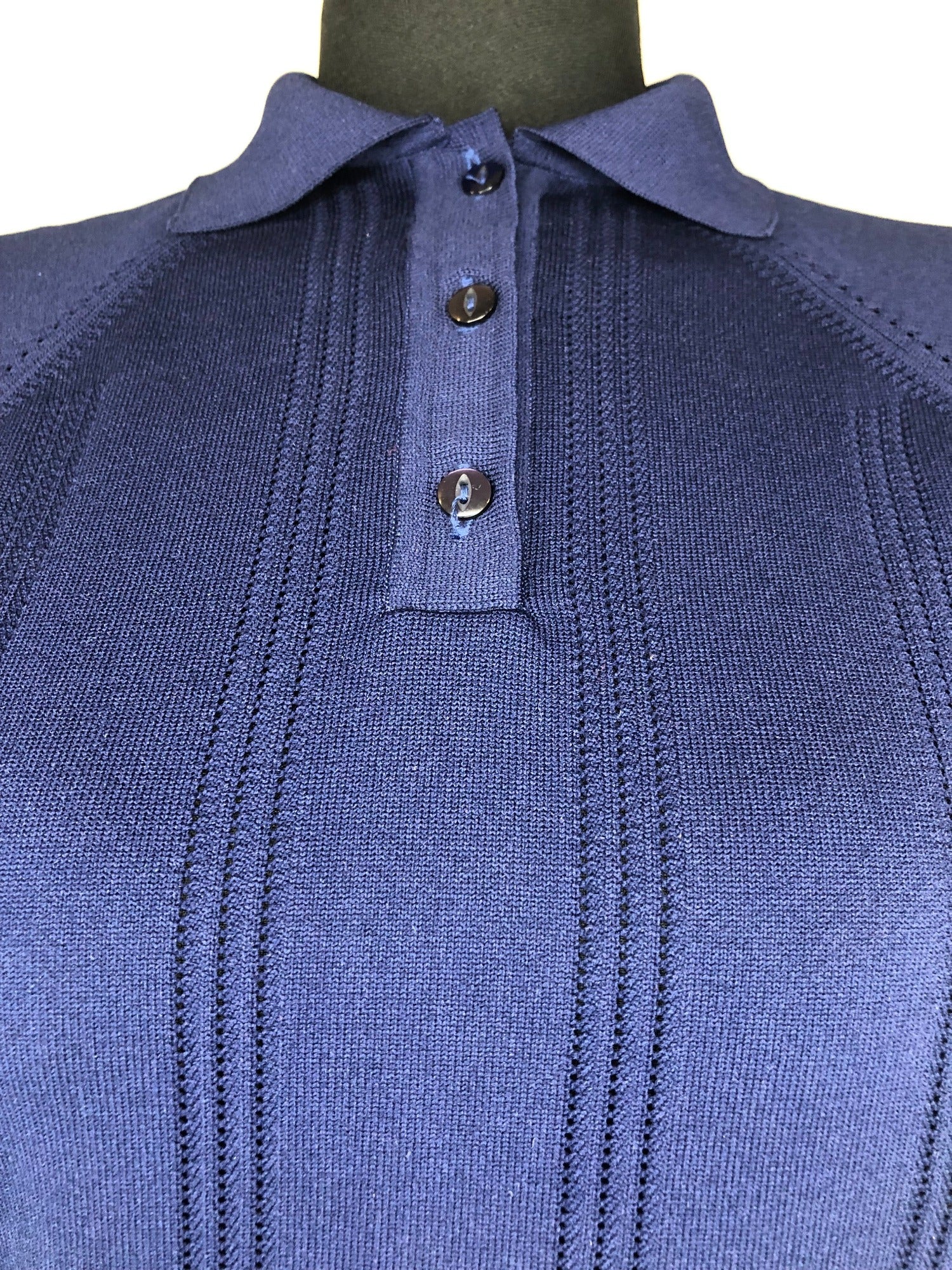 womens  vintage  Urban Village Vintage  urban village  Traquair of Scotland  polo top  polo  patterned  MOD  midi dress  knitwear  knitted  knit  blue  60s  1960s  10