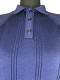 womens  vintage  Urban Village Vintage  urban village  Traquair of Scotland  polo top  polo  patterned  MOD  midi dress  knitwear  knitted  knit  blue  60s  1960s  10