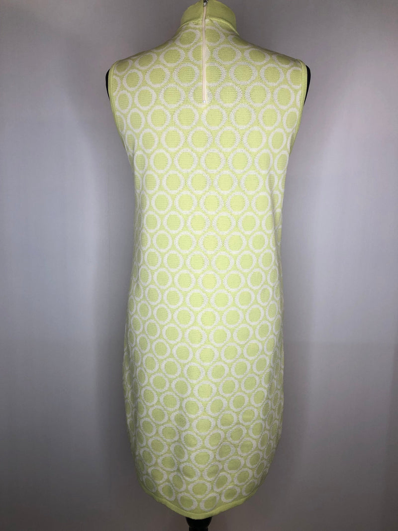 womens  vintage  Urban Village Vintage  urban village  summer  sleeve  multi  MOD  Miss Casual  knit dress  green  floral dress  dress  60s  1960s  14