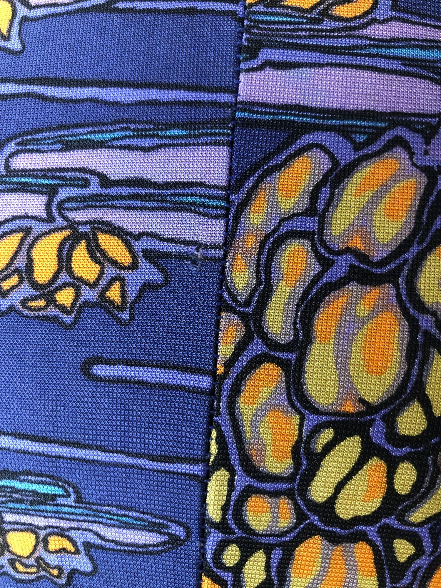 womens  wide leg  vintage  Urban Village Vintage  purple  palazzo pants  onsie  multi  jumpsuit  high neck  flares  flared  blue  all in one  70s  1970s  10