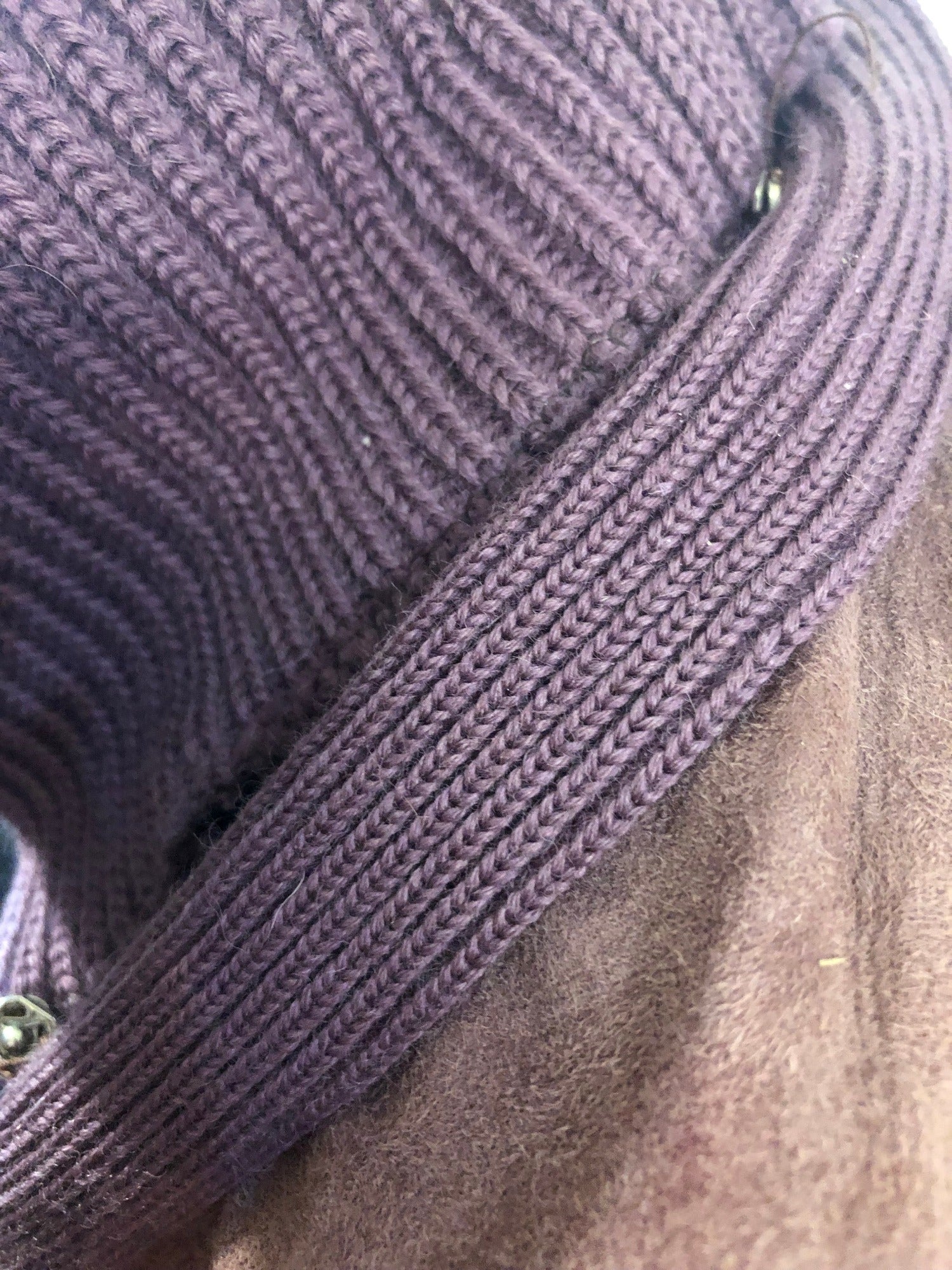 womens  waistcoat  vintage  Urban Village Vintage  urban village  suede  stitch detail  sleeves  purple  pockets  lined  knitted  Glenhusky of Scotland  fully lined  cardigan  button  70s  1970s  12