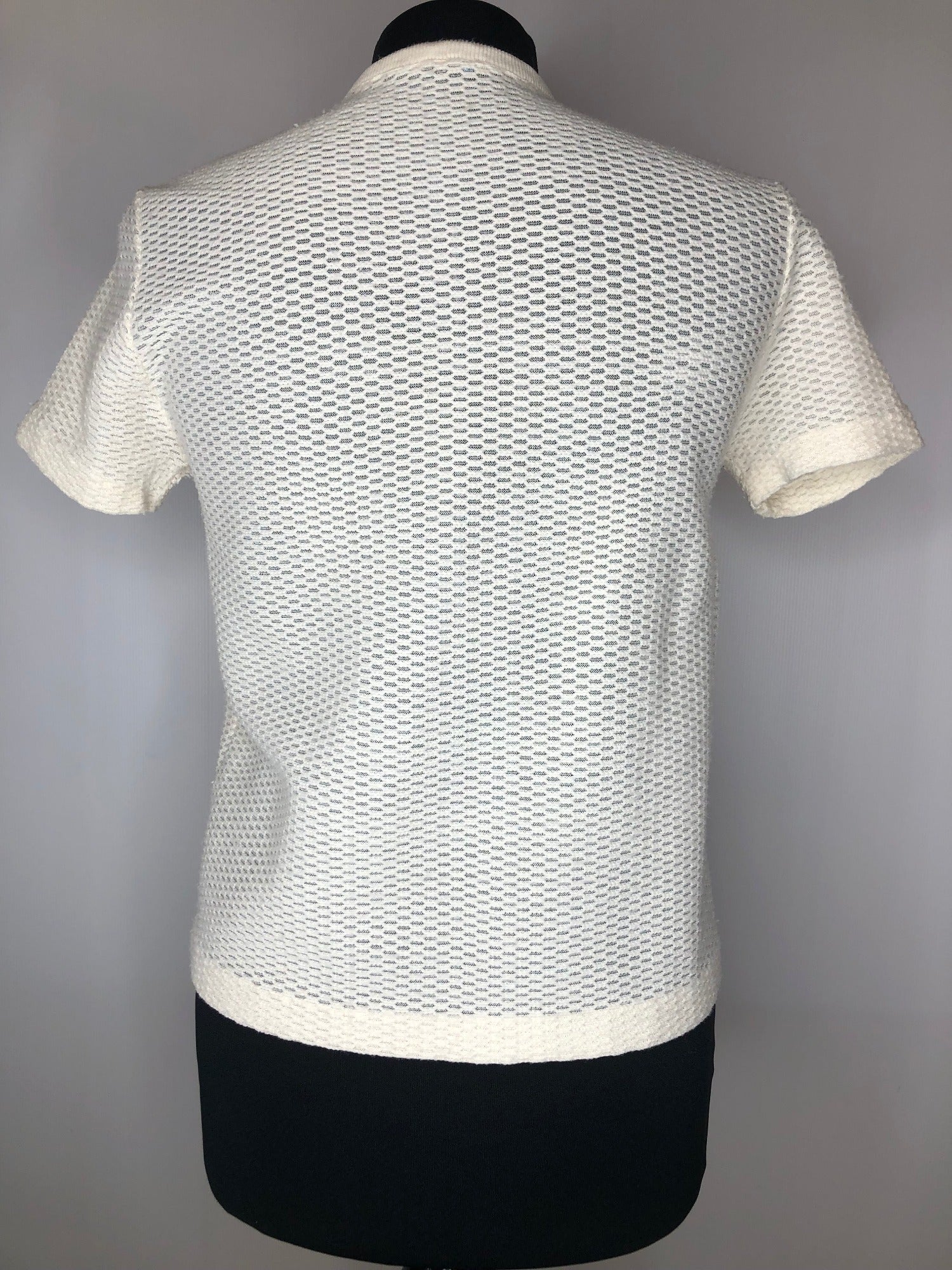womens  white  vintage  Urban Village Vintage  sweater  short sleeved  short sleeve  MOD  McCaul  Lightweight Knit  light knit  knitwear  knitted  knit  cropped  cream  cardigan  60s  1960s  10
