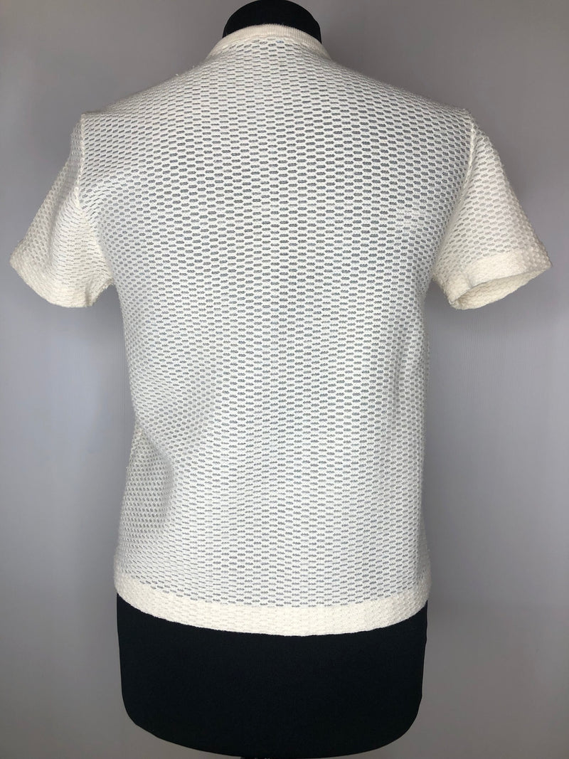 womens  white  vintage  Urban Village Vintage  sweater  short sleeved  short sleeve  MOD  McCaul  Lightweight Knit  light knit  knitwear  knitted  knit  cropped  cream  cardigan  60s  1960s  10