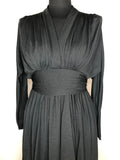 womens  vintage  Urban Village Vintage  Peter Barrow London  long sleeve dress  dress  black  8  70s  1970s