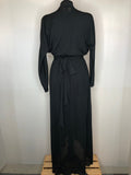 womens  vintage  Urban Village Vintage  Peter Barrow London  long sleeve dress  dress  black  8  70s  1970s