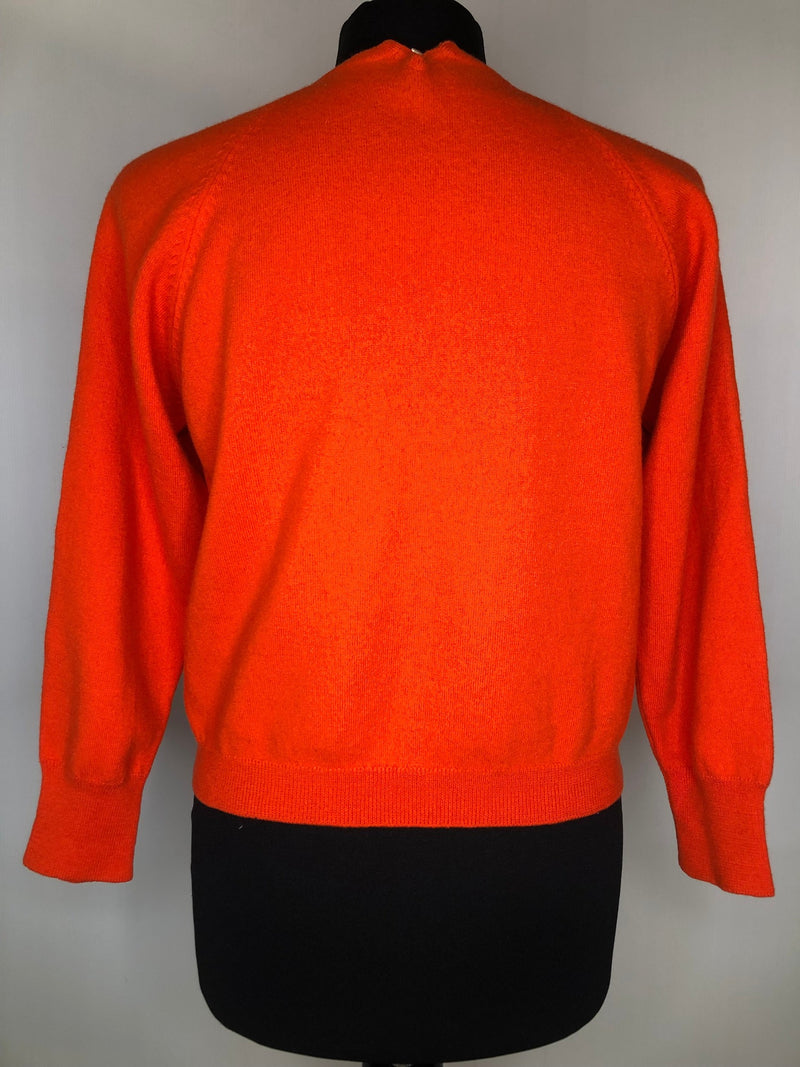 womens  vintage  Urban Village Vintage  urban village  round neck  red  MOD  Long sleeved top  long sleeve  light knit  knitwear  knitted  knit  jumper  collared  christmas jumper  christmas  60s  1960s  10