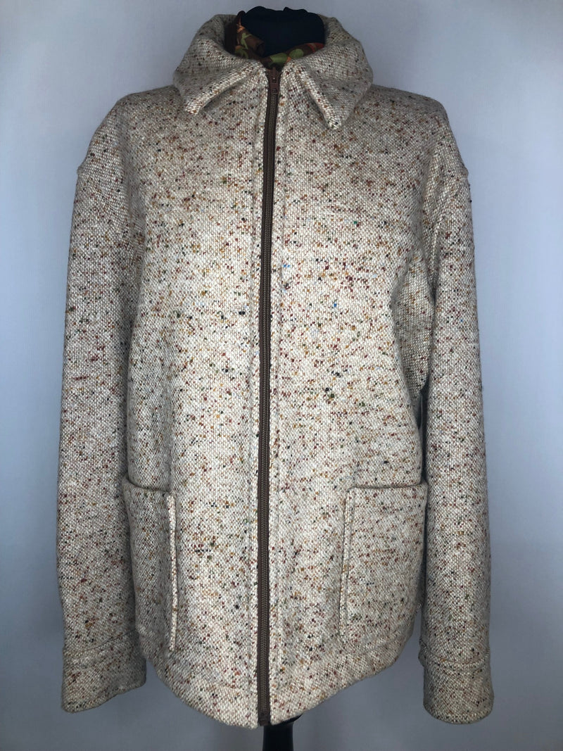 wool  womens  vintage  Urban Village Vintage  studio donegal  Jacket  coat  brown  beige  70s  70  1970s  16