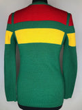 yellow  womens  vintage  Urban Village Vintage  urban village  sweater  Ski Jumper  red  multi  Long sleeved top  long sleeve  knitwear  knitted  knit  jumper  jumpe  green  Gabrielli  fitted  block colour  8  60s  1960s