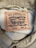Levis White Tab Corduroy Jacket in Khaki Beige - UK Medium