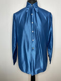 vintage  Urban Village Vintage  urban village  studio 54  stripey  Stripes  striped  stripe  Shirt  retro  patterned  pattern  party  MOD  mens  long sleeve  large  L  disco shirt  disco  collar  button  Blue  Beagle collar  beagle  70s  60s  1970s  1960s