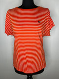 white  vintage  Urban Village Vintage  urban village  top  tee  t shirt  summer top  summer  stripey  Stripes  striped  stripe  short sleeved  short sleeve  retro  Red  MOD  Fred Perry  crew neck  Cotton  breton  14