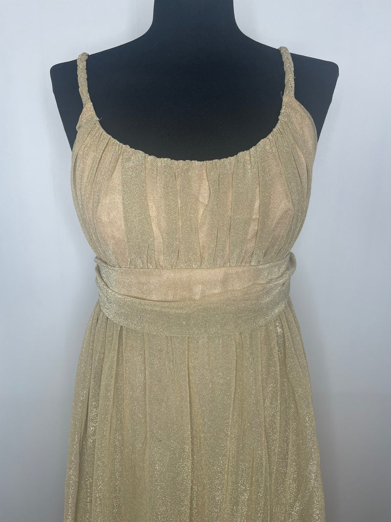 womens  vintage  Urban Village Vintage  urban village  summer dress  maxi dress  lurex  long dress  holiday  greek  grecian  gold metallic  gold lurex  gold  glittery  glitter  dress  boho  70s  70  1970s  12