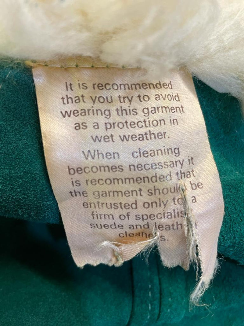 woodstock  womens  Winter Coat  vintage  Urban Village Vintage  urban village  Suede Jacket  Suede  sheepskin collar  Sheepskin  shearling  quilted  penny lane  long sleeve  Jacket  hippy  hippie  Green  coat  boho  8-10  8  60s  1960s  10