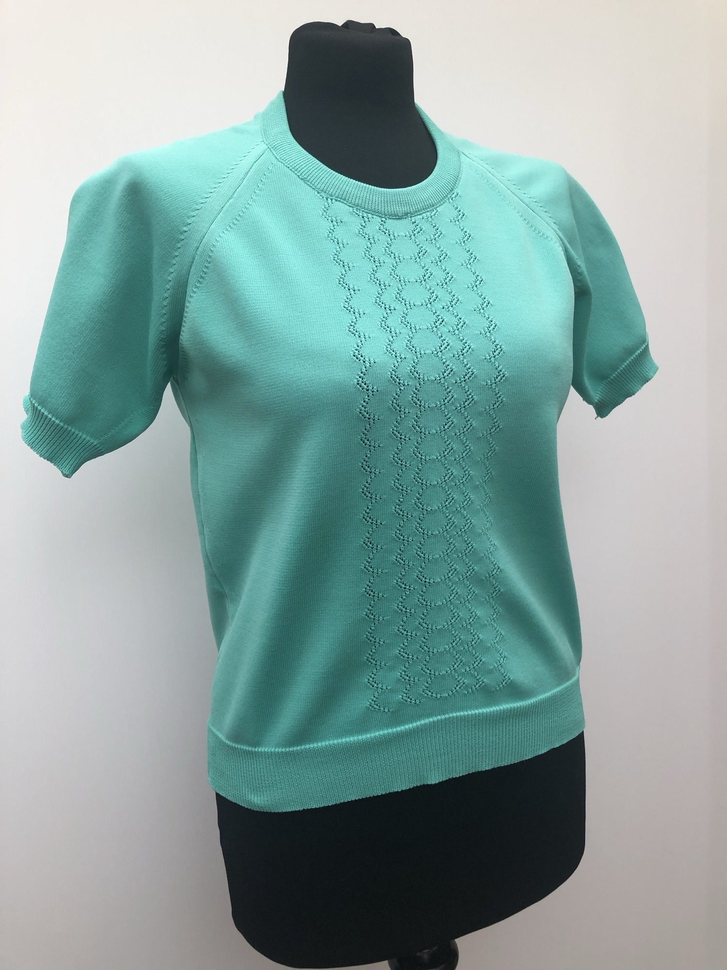 womens  vintage  Urban Village Vintage  urban village  Turquoise  patterned  MOD  knitwear  knitted  knit  green  60s  1960s  10