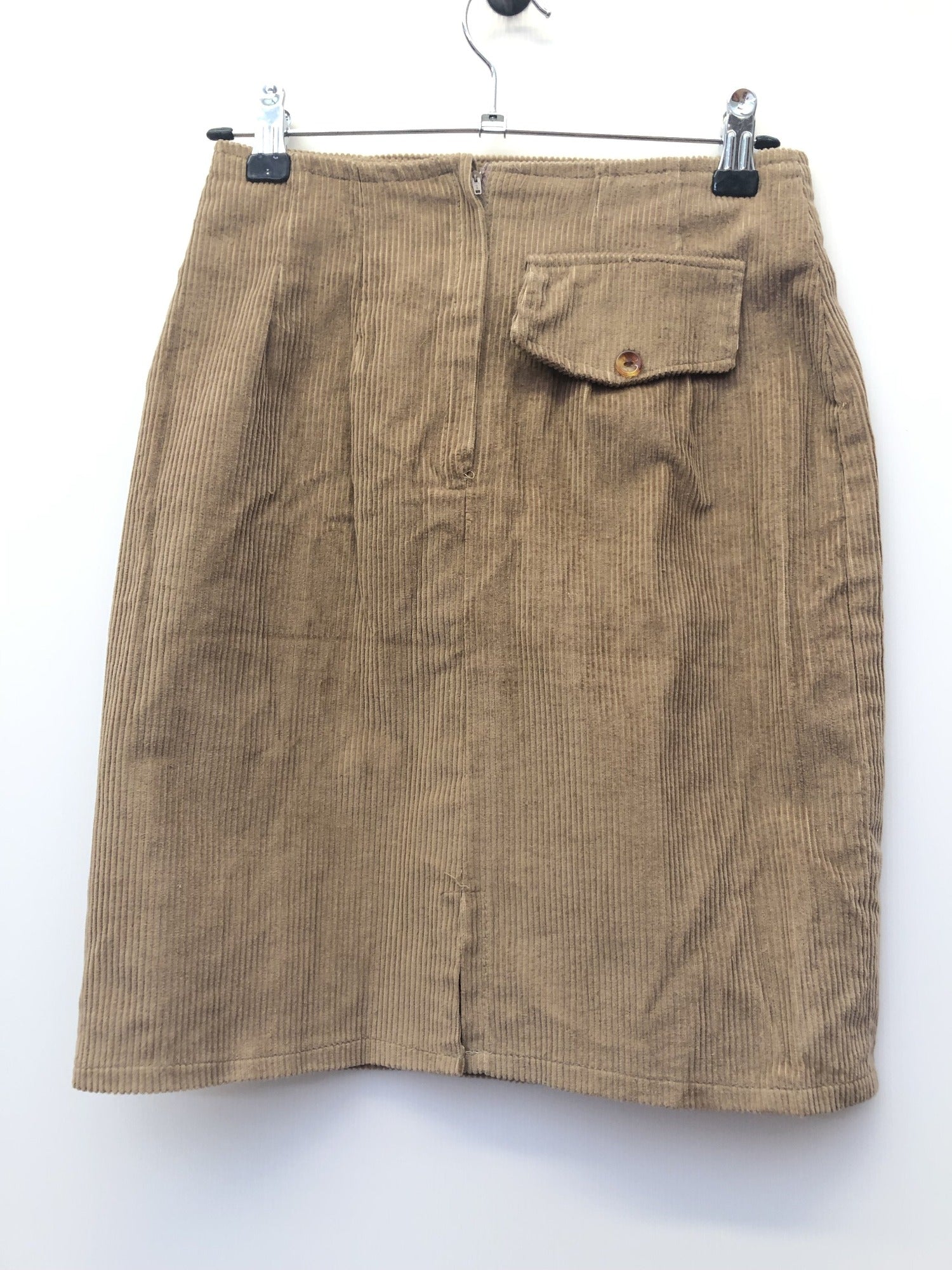 womens  vintage  Urban Village Vintage  urban village  Skirts  skirt  Mini Skirt  high waisted  cotton twill  brown