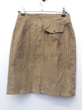 womens  vintage  Urban Village Vintage  urban village  Skirts  skirt  Mini Skirt  high waisted  cotton twill  brown
