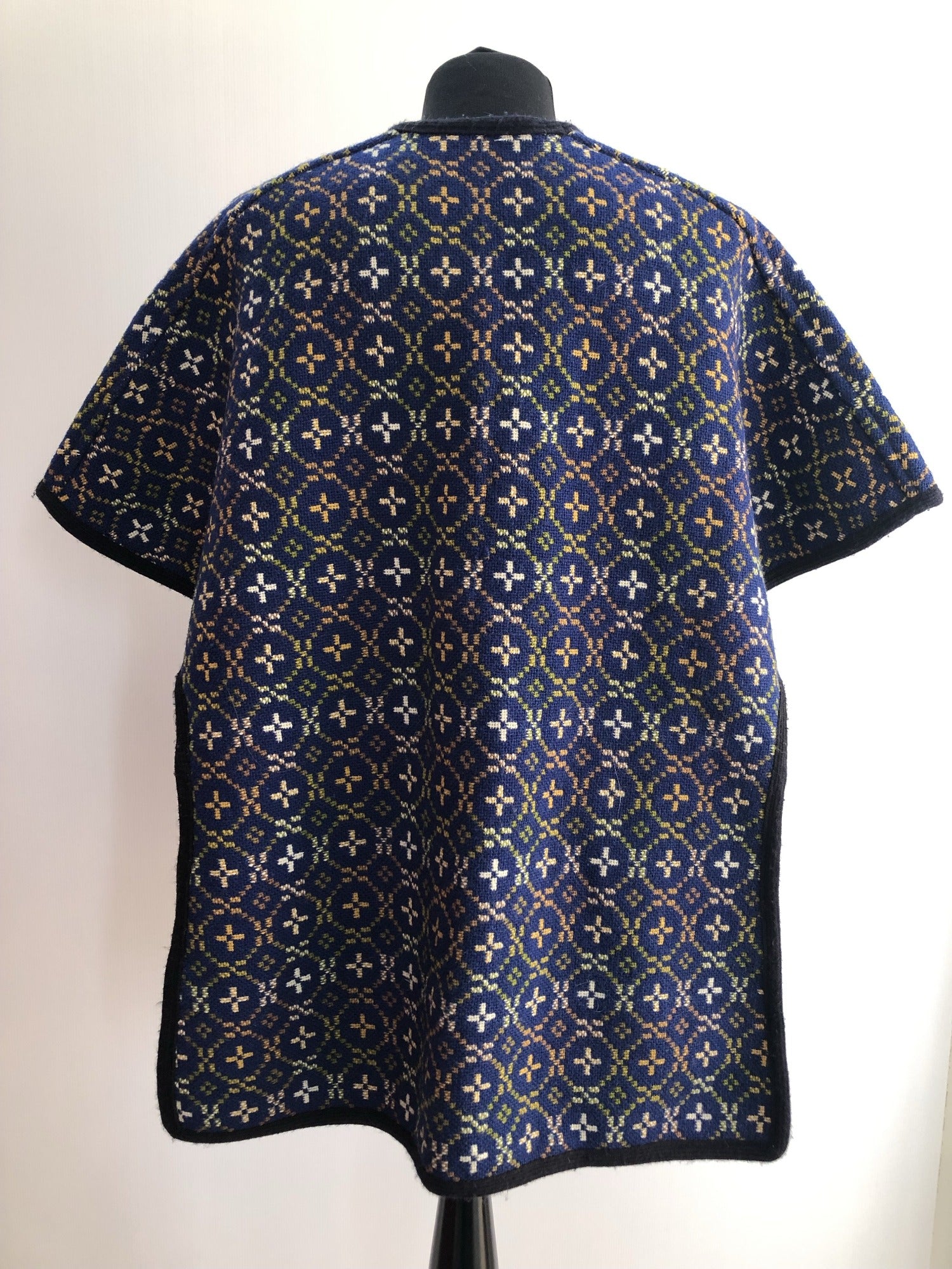 womens  waist belt  vintage  Urban Village Vintage  tapestry  S  MOD  cape  blue  60s  1960s