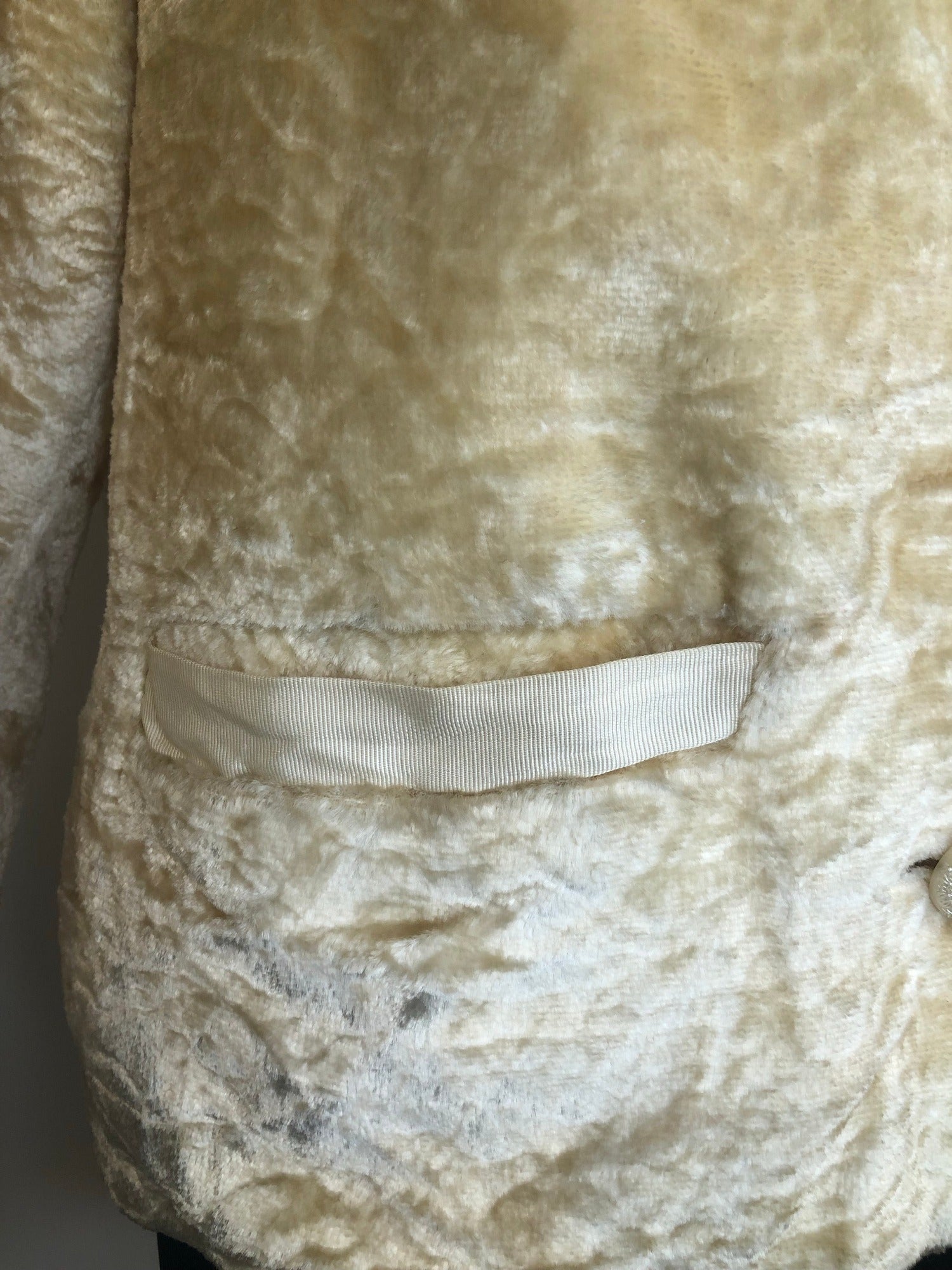 womens jacket  womens coat  womens  Winter Coat  vintage  Urban Village Vintage  urban village  real fur  Jacket  fur collar  cream astrakhan  coney fur collar  Coney Fur  coney  coat  button  blonde  beige  Astrakhan collar  Astrakhan