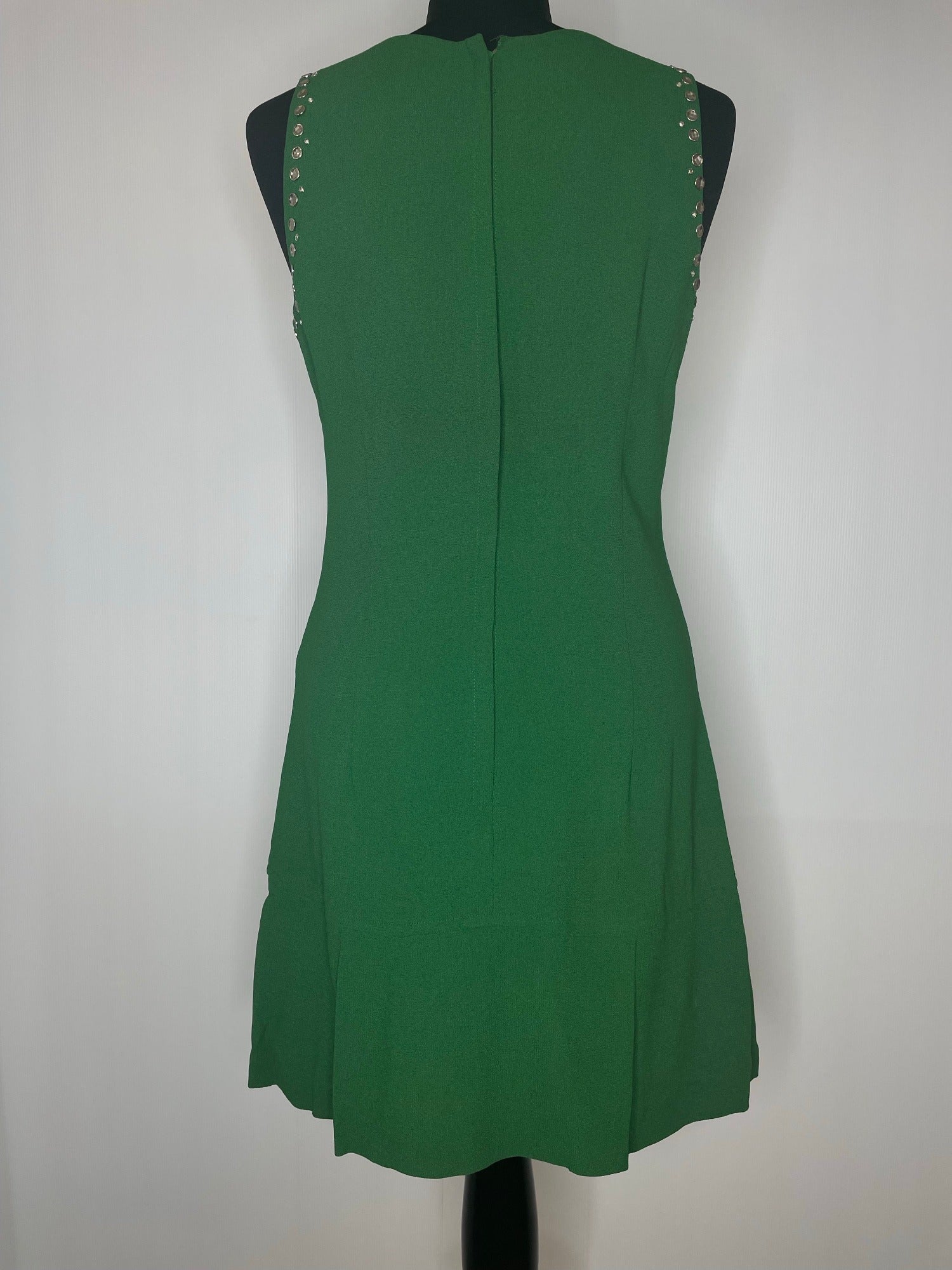 womens  vintage  Urban Village Vintage  short dress  scooter dress  scooter  pinafore dress  pinafore  party  modette  MOD  mini dress  micro mini  jewelled  jewel  green  drop waist dress  dress  dolly dress  dolly  60s  1960s  10