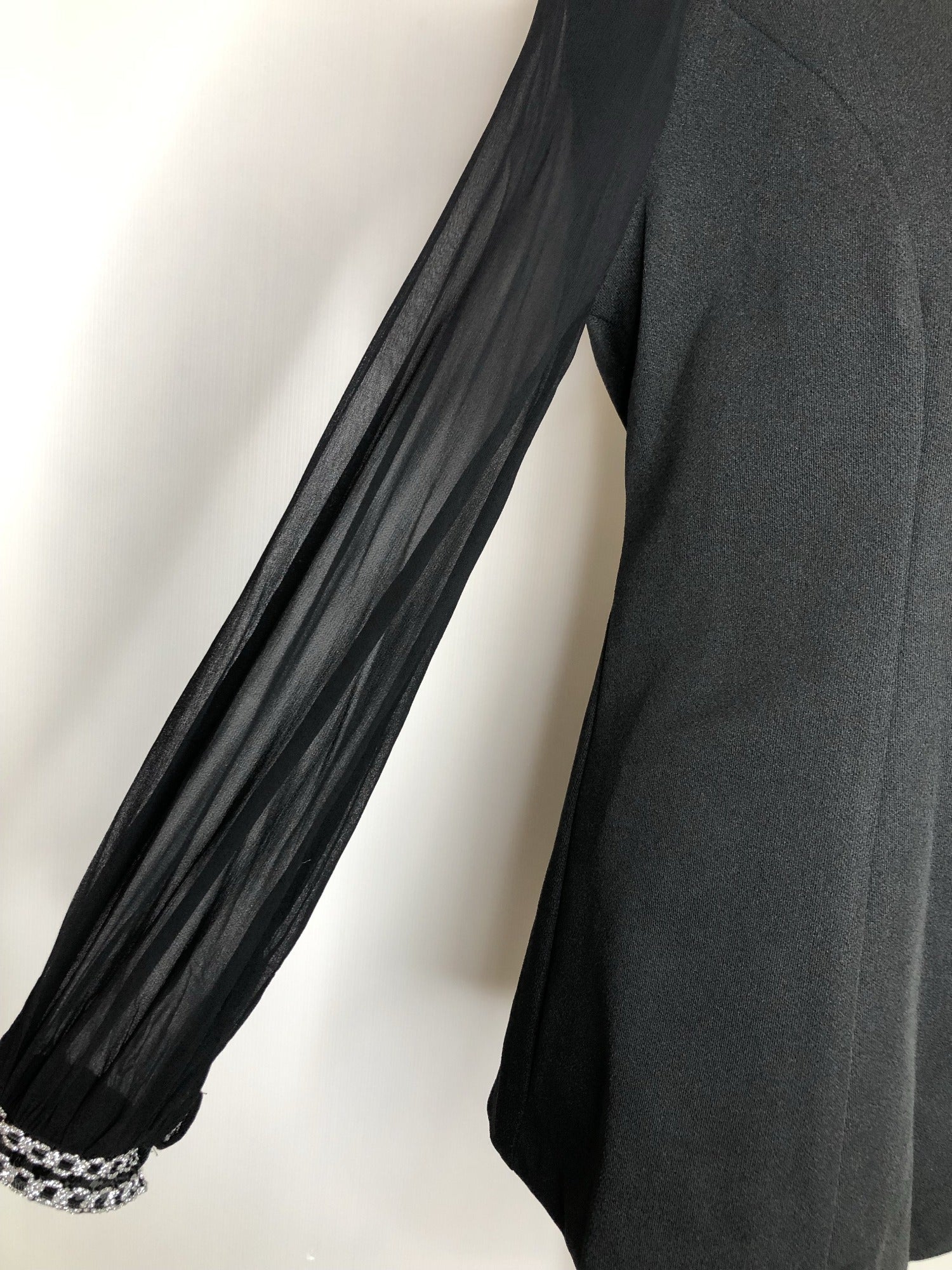 womens  vintage  Urban Village Vintage  tunic top  silver stitch  retro  mini dress  mini  micro mini  metallic stitch  high neck  dress  brown  black  70s  1970s  14
