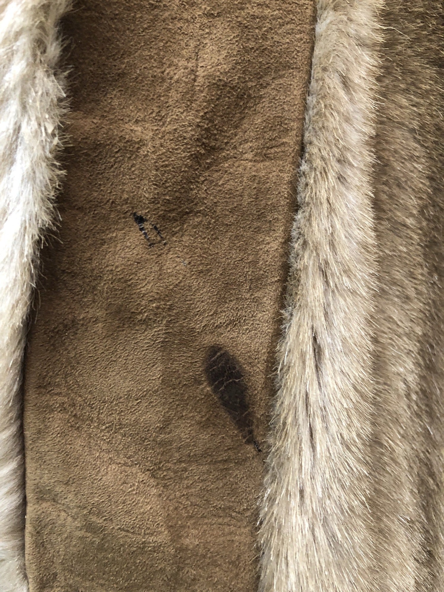 womens jacket  womens coat  womens  Winter Coat  vintage  Urban Village Vintage  urban village  Suede Jacket  Suede detail  Suede  sleeve  MOD  lining  Jacket  faux fur  faux collar  collar  brown  Belted waist  beige  70s  70  1970s  12