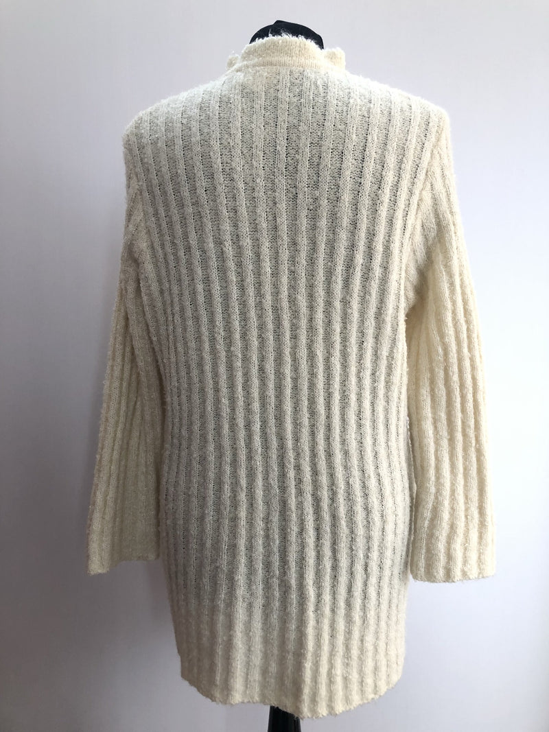 womens  vintage  Urban Village Vintage  urban village  St Michael  pockets  open cardigan  knitwear  knitted  knit  cream  cardigan  cardi  button  70s  1970s  10