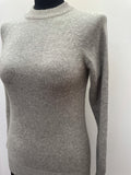 zip back  zip  womens  vintage  Urban Village Vintage  urban village  Silver  Long sleeved top  long sleeve  light knit  knitwear  knitted  knit  jumper  high neck  elasticated  crew neck  back zip  60s  1960s  10
