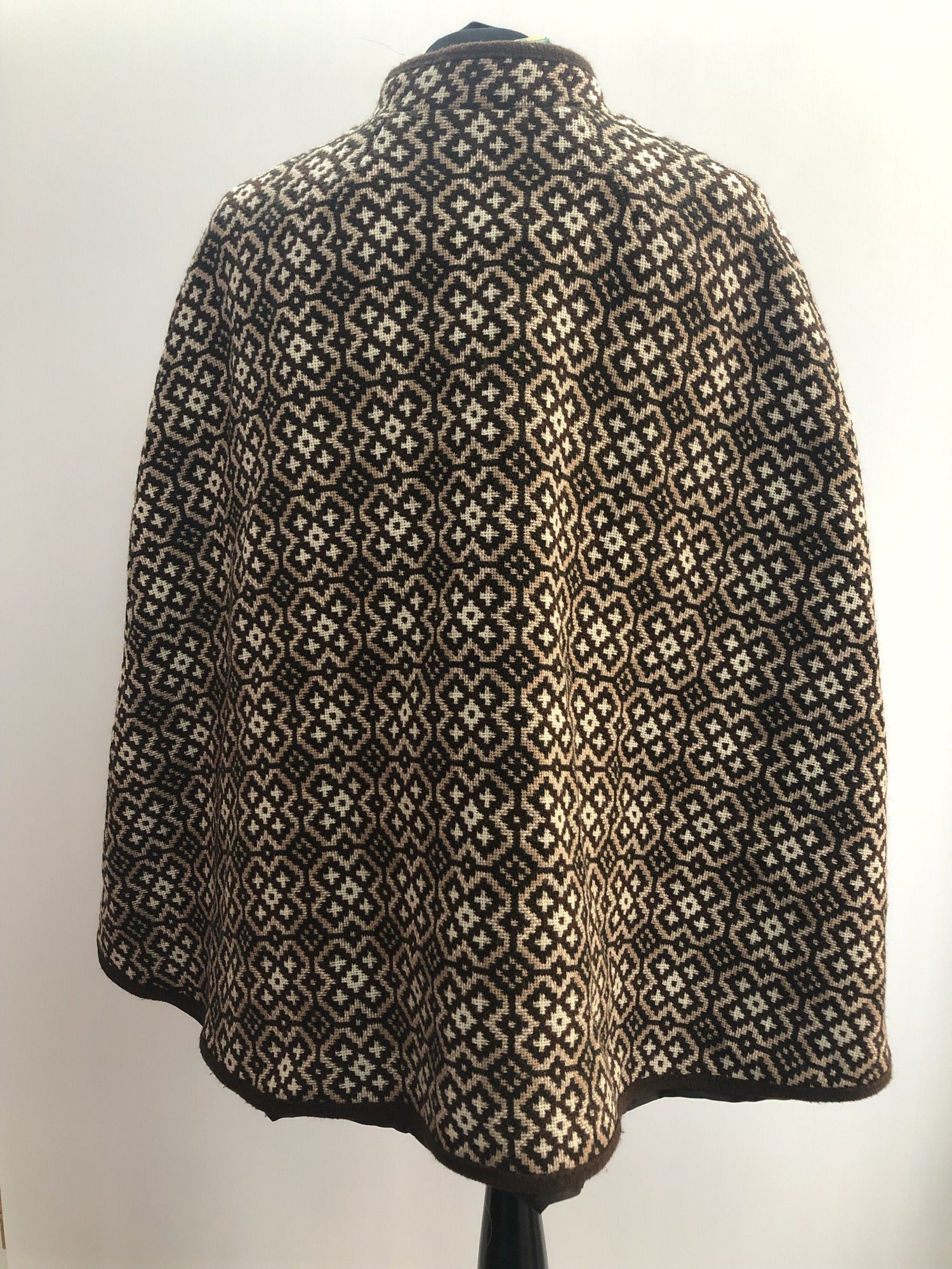 womens  Welsh Woollens  welsh wool  welsh  waist belt  vintage  Urban Village Vintage  tapestry  S  MOD  Eclipse  cape  brown  60s  1960s