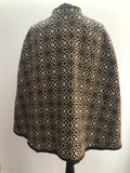 womens  Welsh Woollens  welsh wool  welsh  waist belt  vintage  Urban Village Vintage  tapestry  S  MOD  Eclipse  cape  brown  60s  1960s