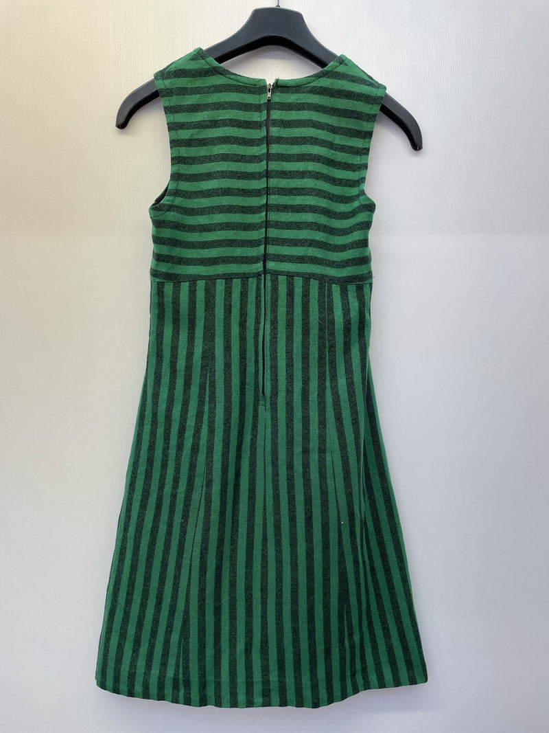 zip  womens  vintage  Urban Village Vintage  urban village  summer dress  summer  sleevless  retro  pockets  hippie  Green  Cotton  black  70s  70  60s  6  1970s  1960s