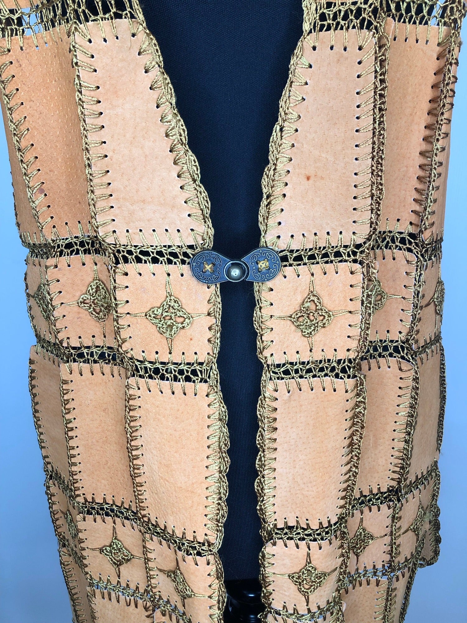 womens jacket  womens  waistcoat  vintage  Urban Village Vintage  urban village  Suede Jacket  Suede  sleevless  Patchwork waistcoat  patchwork  Jacket  festival  brown  70s style  16