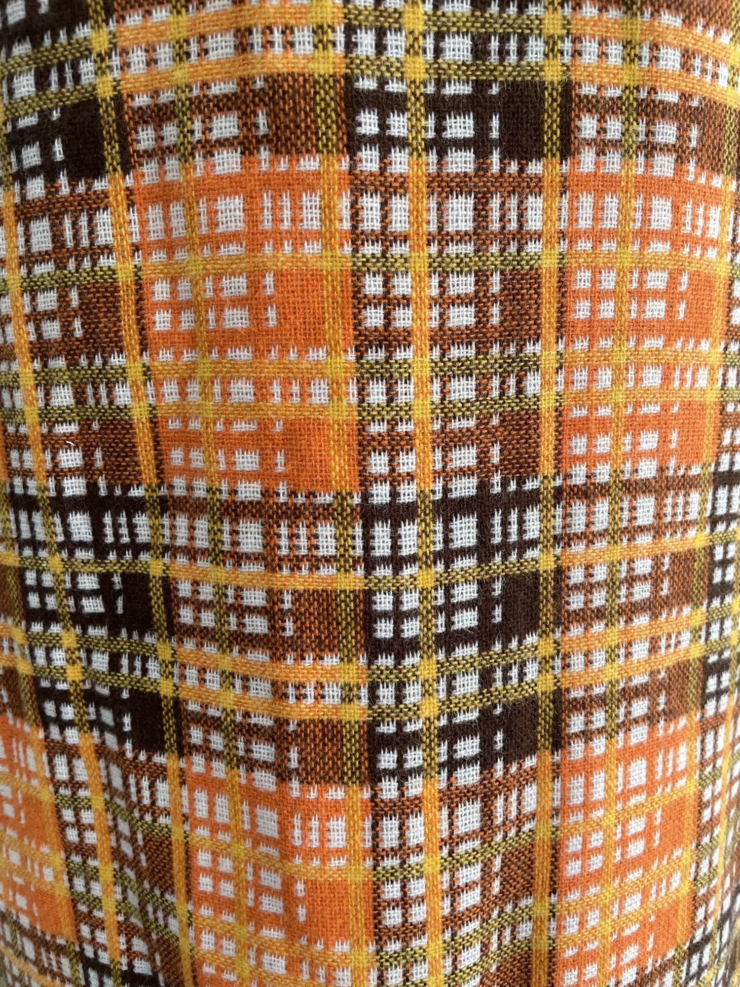 zip back  zip  womens  white  vintage  Urban Village Vintage  urban village  patterned dress  patterned  orange  MOD  midi dress  midi  knit  dresses  dress  checkered  checked  check  back zip  alldae  60s  1960s  12