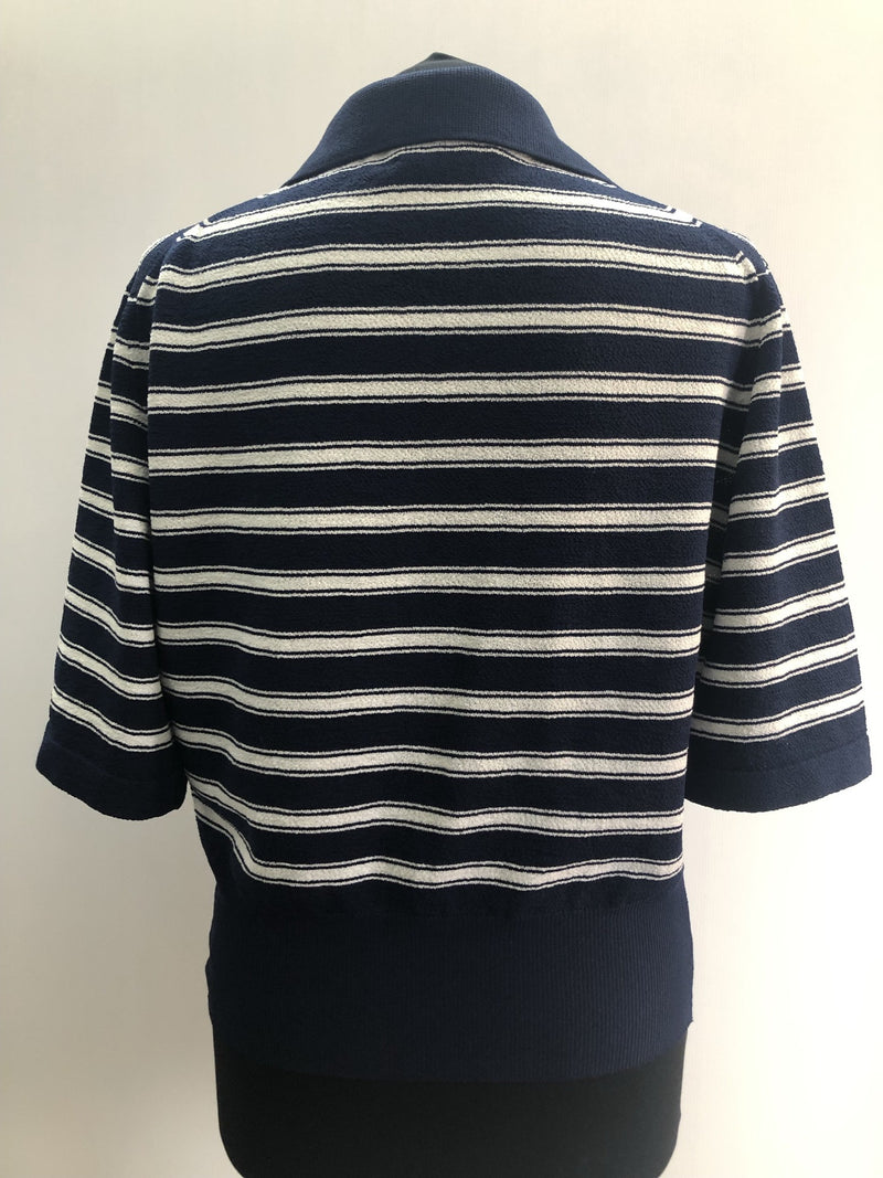 womens top  womens  white  vintage  V-Neck  Urban Village Vintage  urban village  tops  top  light knitwear  knitwear  jaeger  collar  blue  70s  70  1970s  14