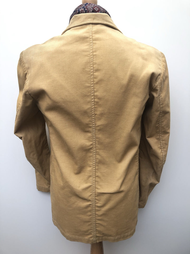 vintage  Urban Village Vintage  urban village  safari style  Safari jacket  safari  M  Lois  khaki  Jacket  corduroy  corded  cord  collar  beige  70  1970s