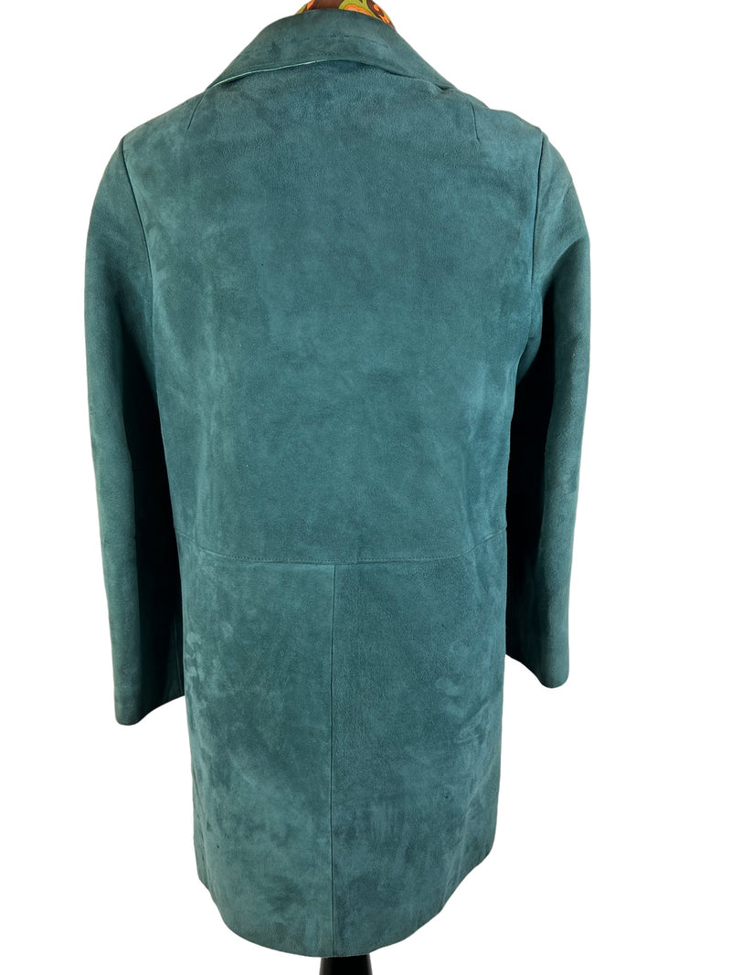 zero waste  womens  winter coat  vintage  Urban Village Vintage  urban village  UK  thrifted  thrift  sustainable  Suede Jacket  Suede detail  suede and leathercraft limited  Suede  style  store  slow fashion  shop  second hand  save the planet  reuse  recycled  recycle  recycable  preloved  online  long sleeve  ladies  Jacket  Green  fashion  ethical  Eco friendly  Eco  concious fashion  collar  coat  clothing  clothes  button  Birmingham  autumnal  autumn  60s  1960s  10