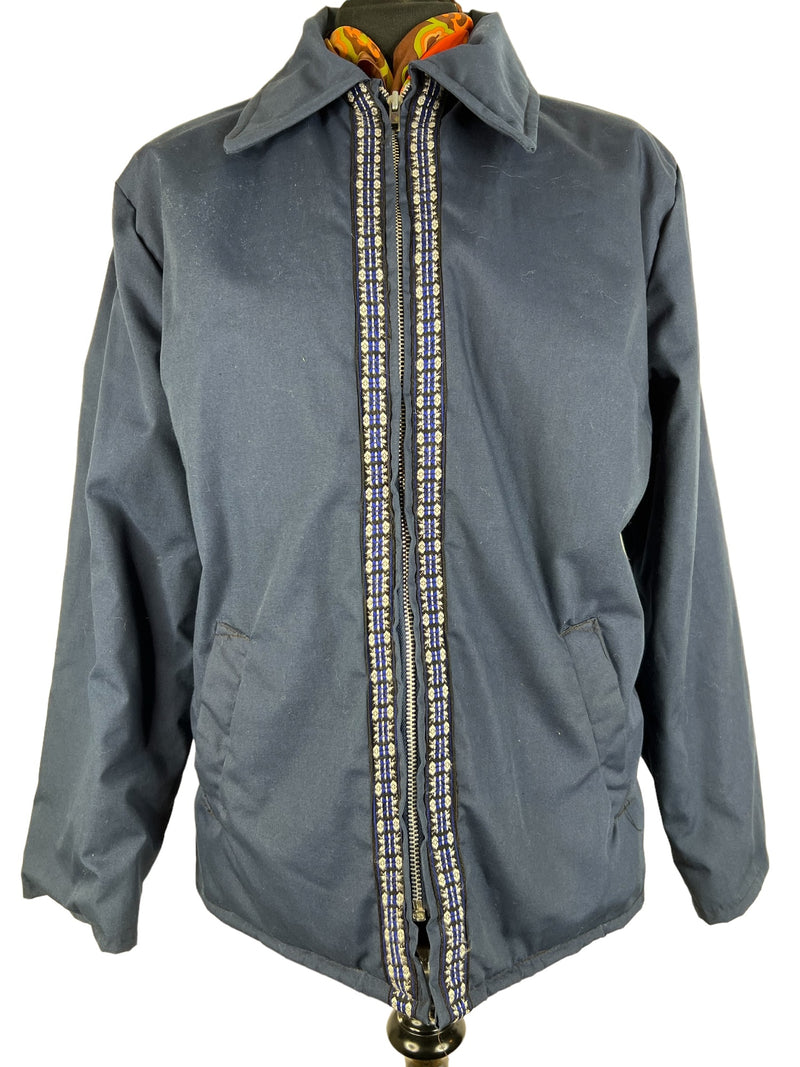 zero waste  womens jacket  womens  vintage  vegan jacket  vegan  Urban Village Vintage  urban village  UK  thrifted  thrift  sustainable  style  store  slow fashion  shop  second hand  save the planet  reuse  recycled  recycle  recycable  preloved  online  ladies  Jacket  faux sheepskin lining  faux sheepskin  fashion  ethical  embroidered trim  Embroidered  Eco friendly  Eco  dagger collar  dagger  concious fashion  clothing  clothes  Blue  birmingham  70s  1970s  16