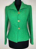 wool jacket  wool  womens  windsmoor  vintage  Urban Village Vintage  suit jacket  jacket  Green  fitted  autumnal  autumn  6  1970s