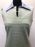 zip back  zip  womens  vintage  Urban Village Vintage  urban village  Stripes  purple  MOD  green  dagger collar  button detailing  60s  1960s  10