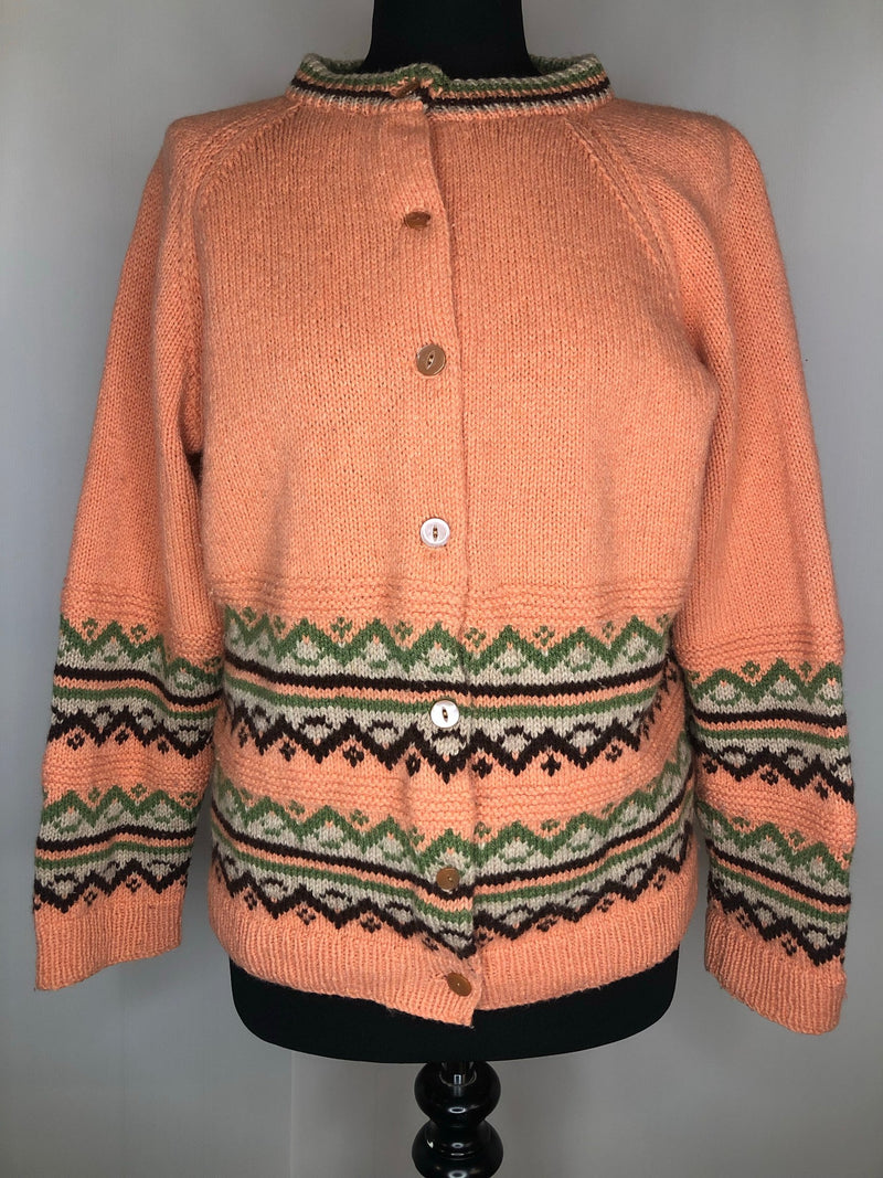 zig zag pattern  Wool Blend  wool  womens  vintage  round neck  retro  pure wool  Pink  patterned  pattern  long sleeve  light knit  knitwear  knitted  knit  cardigan  button front  button  60s