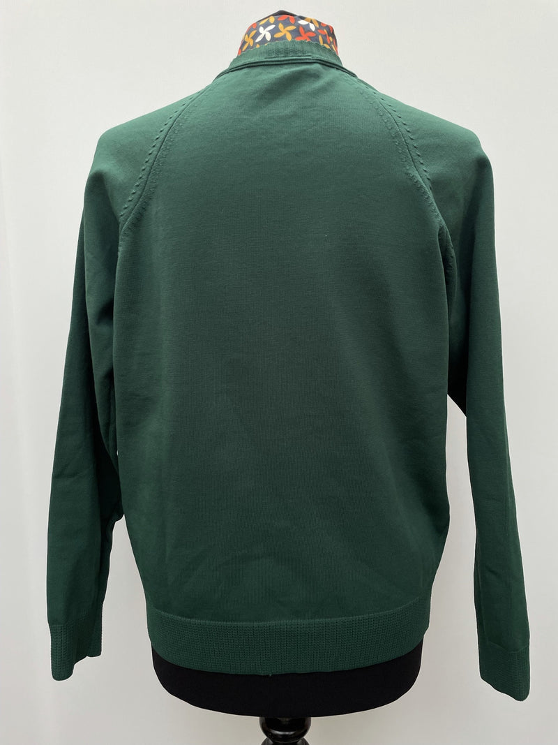 womens  vintage  Urban Village Vintage  urban village  MOD  long sleeve  knitted  knit  Green  goldwear england  fine knit  elasticated  cardigan  cardi  button fastening  button  60s  1960s  14