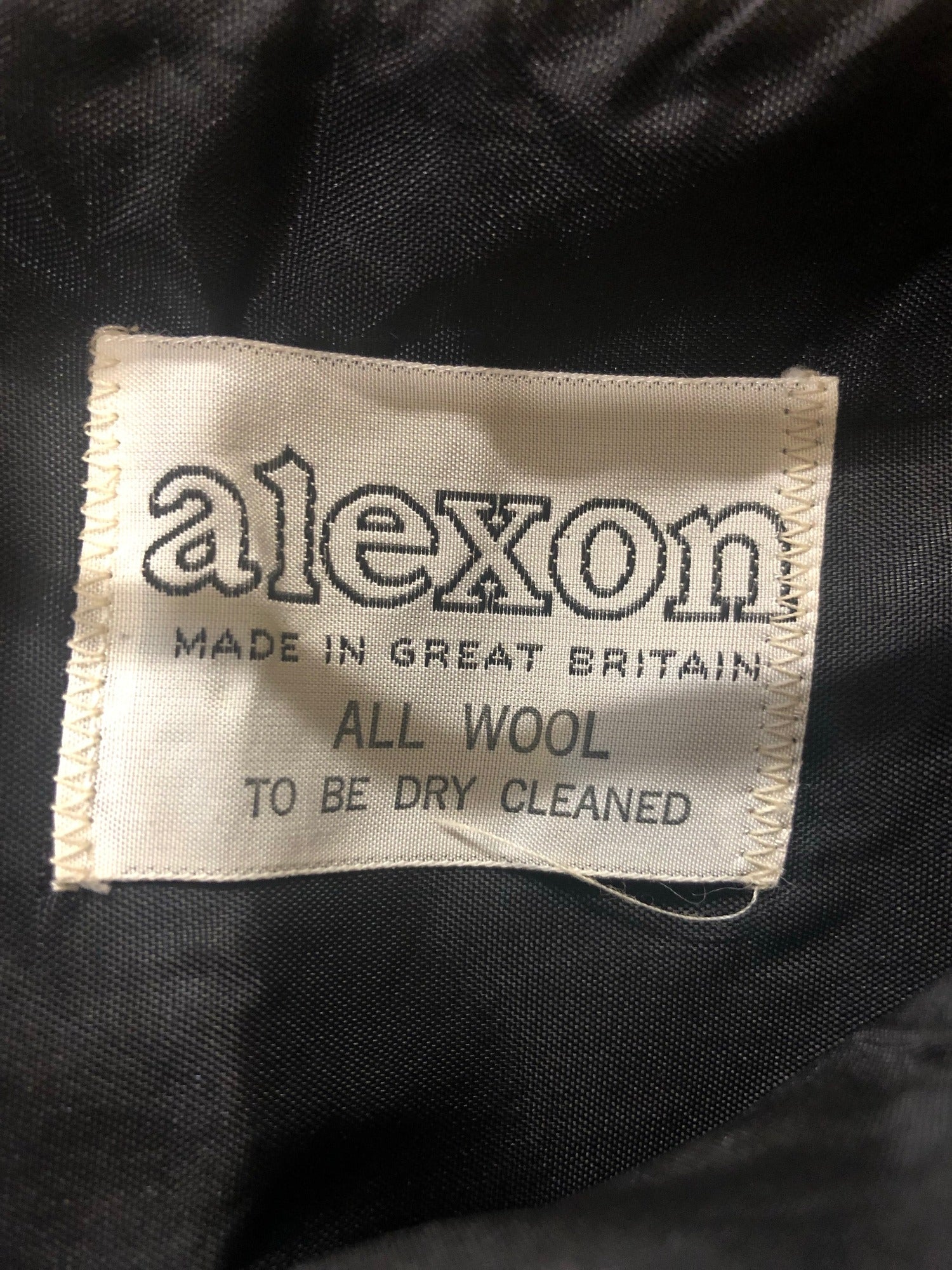 Wool  womens  vintage  Urban Village Vintage  urban village  Skirts  skirt  high waisted  denim style  Black  Alexon  a line  8  70s  1970s