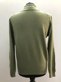 womens top  womens  waist belt  vintage  urban village  tops  top  summer top  polo top  light knitwear  knitwear  jaeger  green  collar  70s  70  1970s