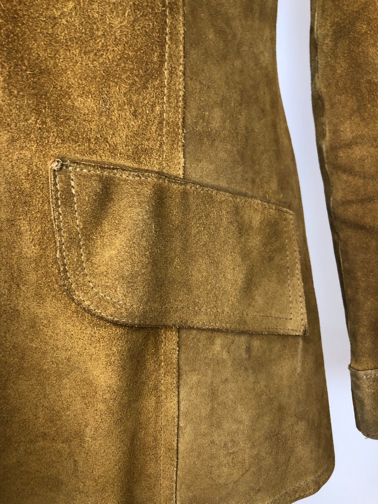 womens jacket  womens  vintage  Urban Village Vintage  Suede Jacket  Suede  Jacket  collar  coat  brown  70s  1970s  10