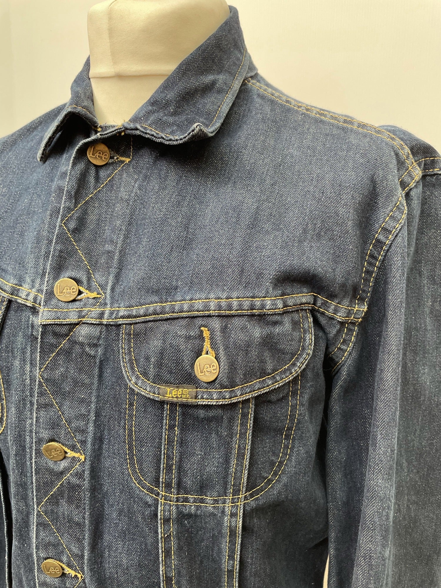 vintage  mens  Lee  l  Jacket  Denim jacket  denim  blue urban village clothing
