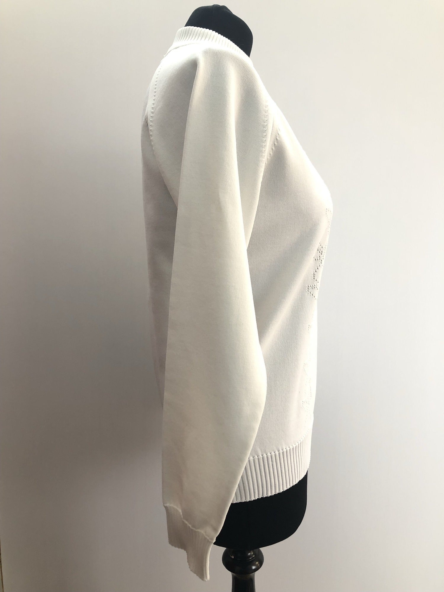 womens  white  vintage  Urban Village Vintage  urban village  MOD  long sleeve  knitwear  knitted  knit  jumper  60s  1960s  12