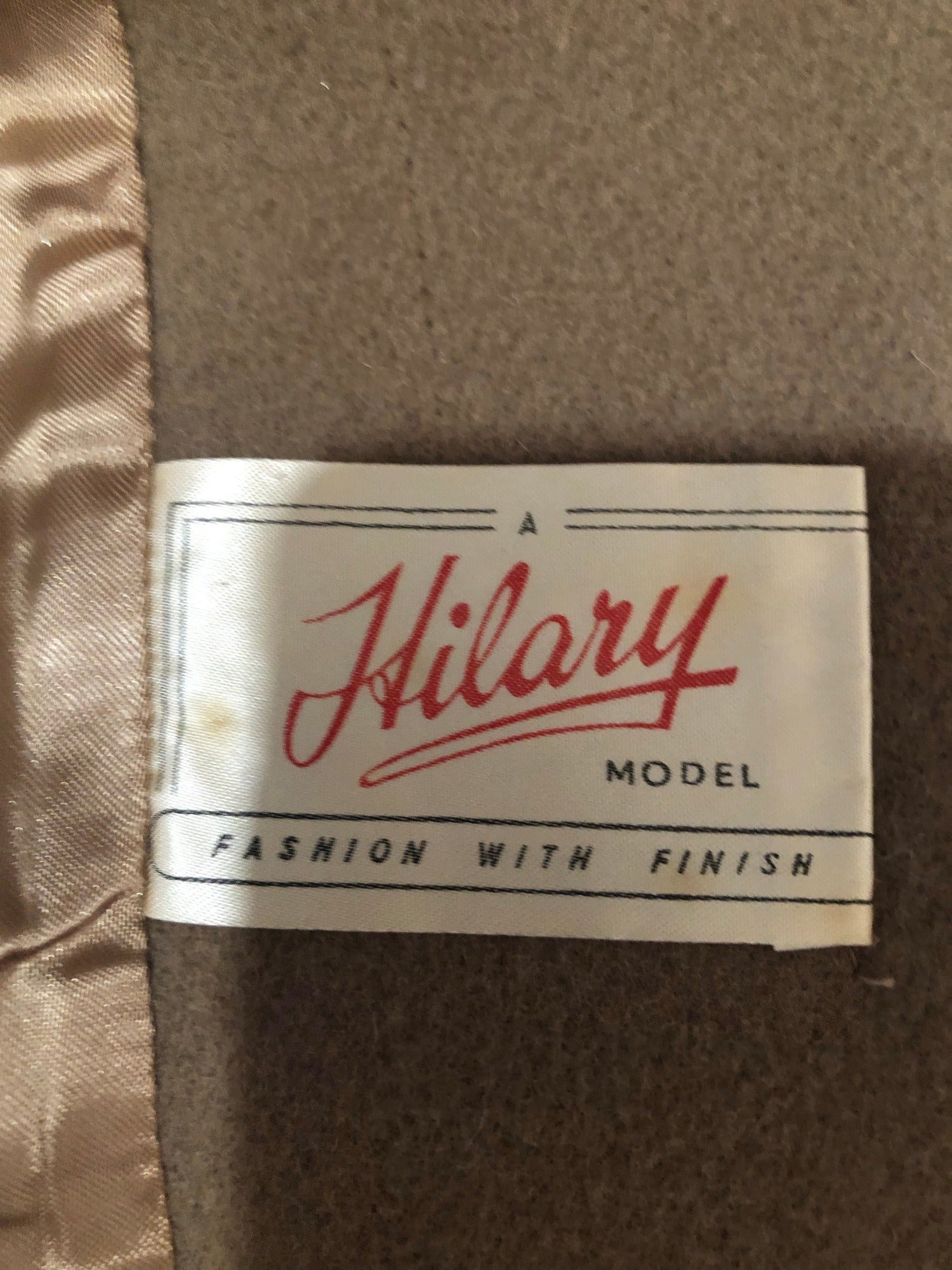 womens  vintage  two piece  top  suit  set  mod  Jacket  Hilary Model  double breasted  coat  brown  beige  60s  1960s  12  10-12  10